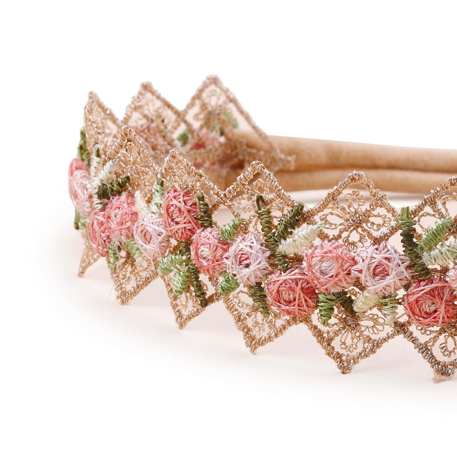 OOSAKU Baby Girl Flower Headbands Set Elastic Floral Headbands 6pcs Soft Nylon Hair Band for Newborn Toddler Hair Accessories (H-F0) - Image 5