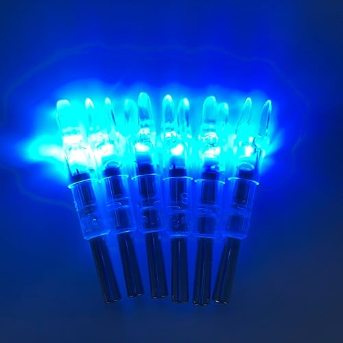 Miniatura 4 de 6/12 PCS S Lighted Nocks for Arrows .244"/6.2mm Inside Diameter Lighted Arrow Nocks for Archery Hunting