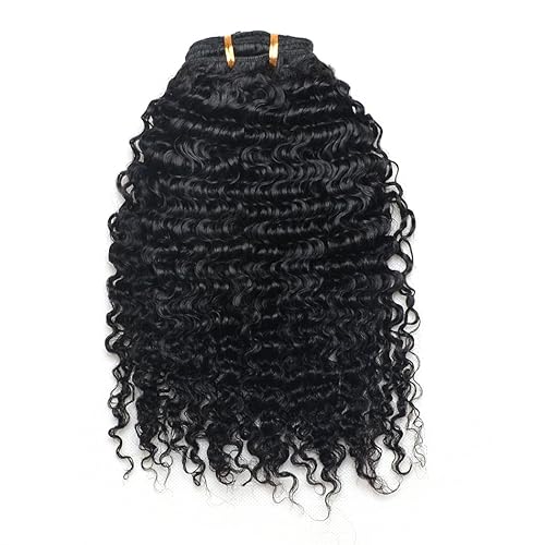 Miniatura 2 de Luwigs Afro rizado 3B 3C extensiones de pelo rizado para mujeres negras reales brasileñas virginal pelo humano clip en color natural 7 unidsset 16