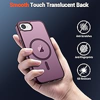 Vista 1615 de SUPFINE Funda magnética para iPhone 11 (compatible con MagSafe) (protección contra caídas de grado militar), translúcida mate a prueba de golpes