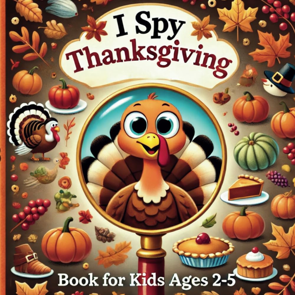 I Spy Thanksgiving Book for Kids Ages 2-5: A Fun Thanksgiving Picture Book for Toddlers & Preschoolers | Spot the Turkeys, Pumpkins, and Fall Surprises!