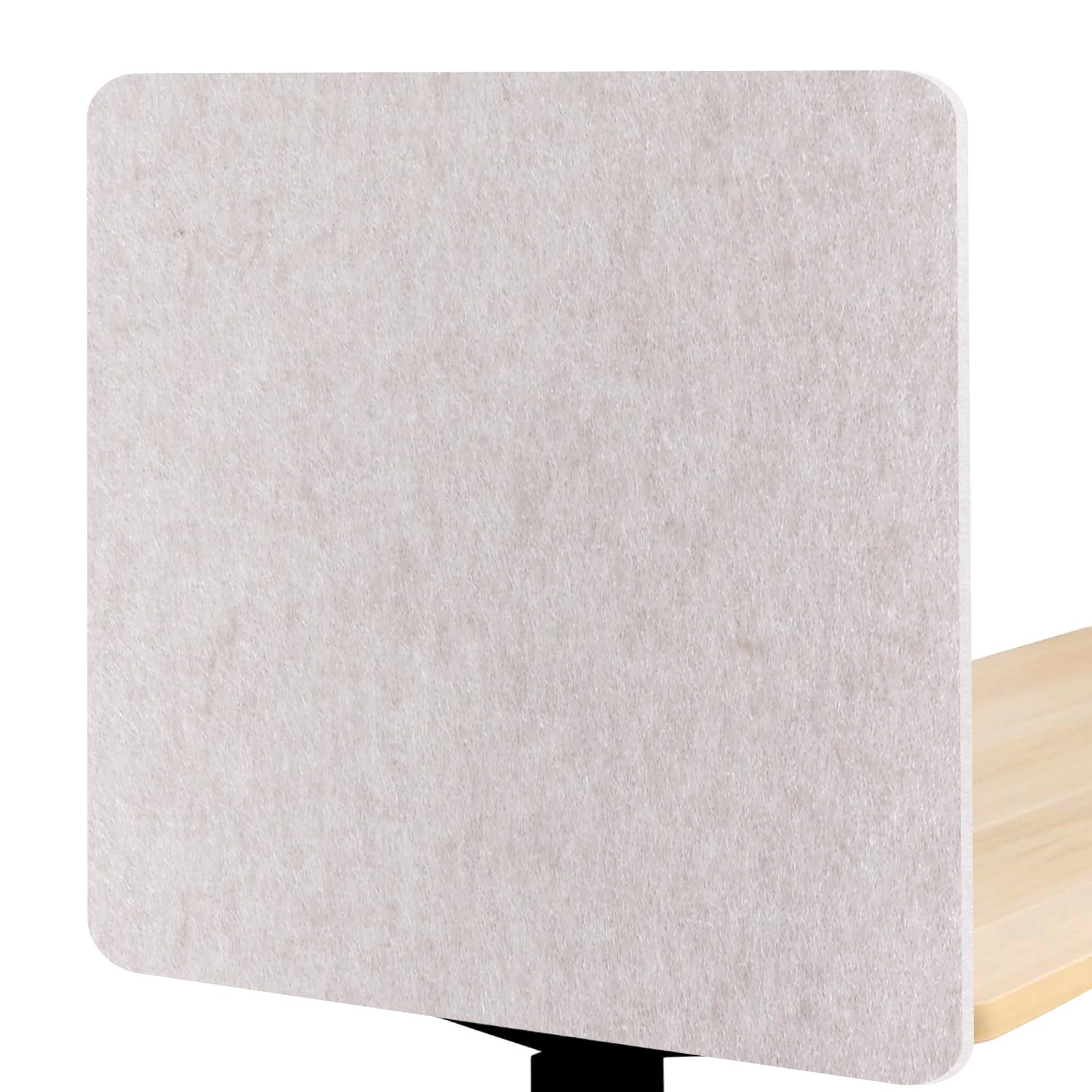 2-Pack Felt Desk Dividers, Clamp-On Privacy Panels, 60 x 60 cm, Oatmeal โ image 1