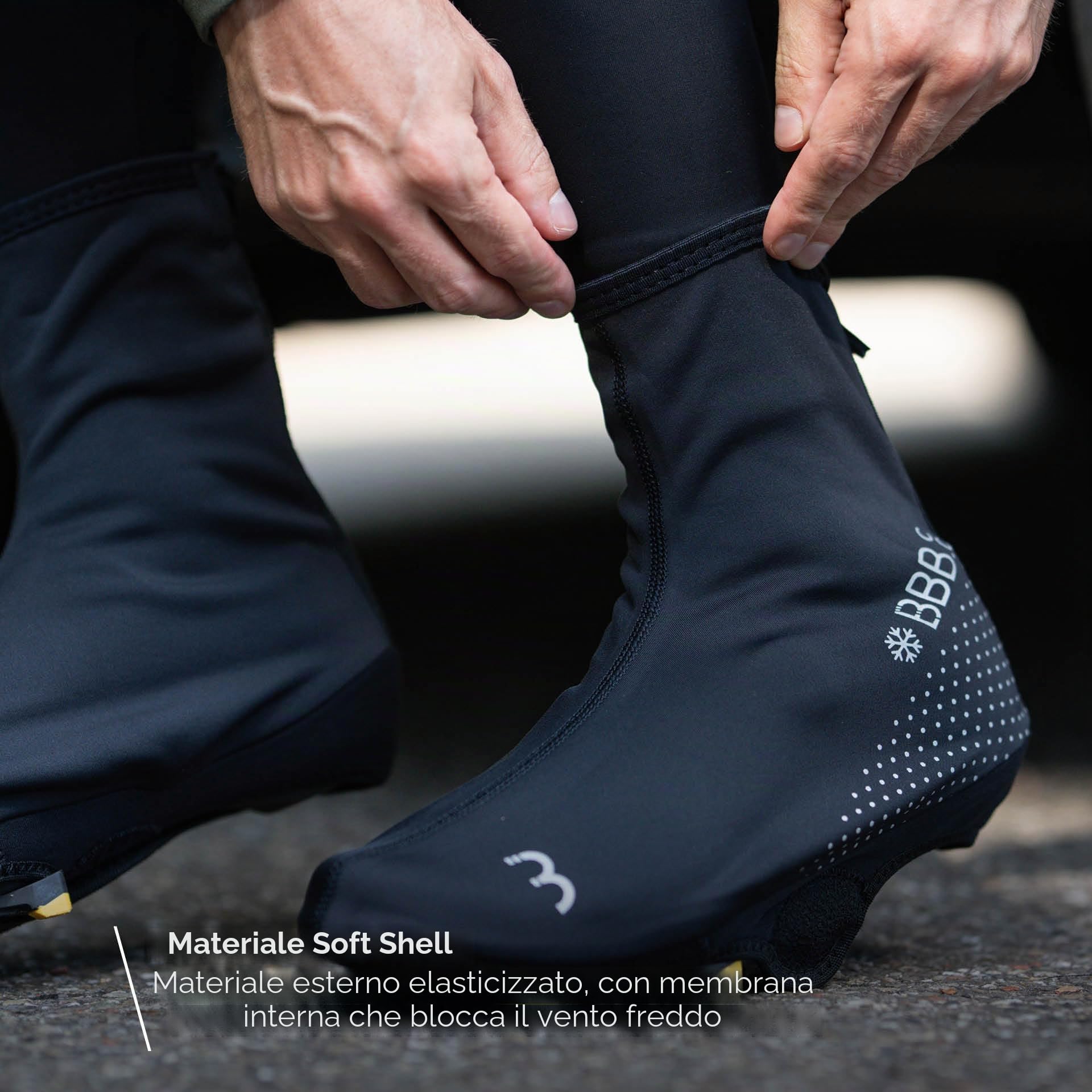 BBB Waterproof Cycling Overshoes Thermals Reflective Windproof Cycling Shoe Covers for Winter 0-10 Degrees Freeze BWS-21