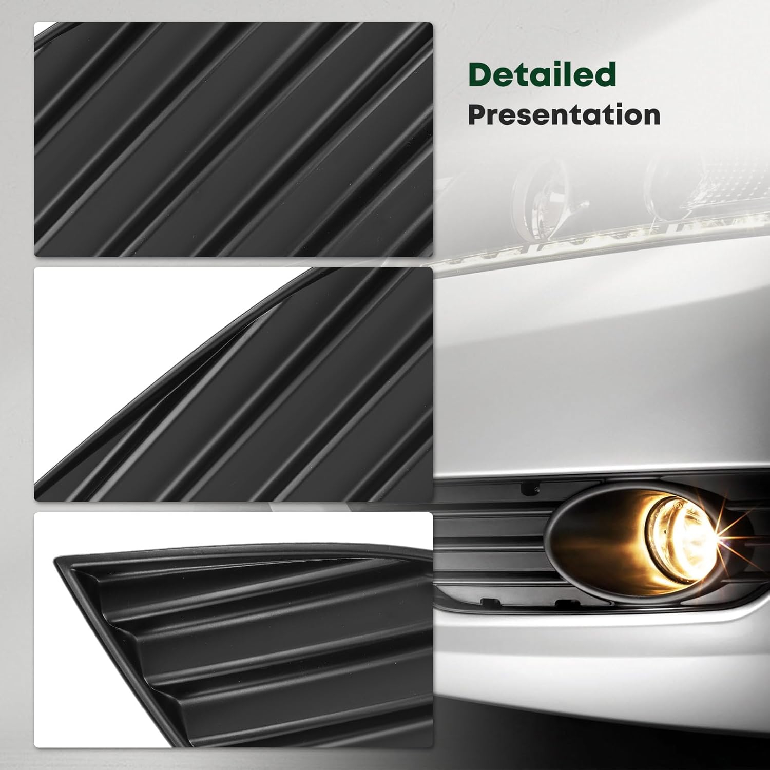 YHTAUTO Fog Light Cover Fits Toyota Camry 2018-2020 Front Bumper Fog Light Cover Trim Left Driver Side