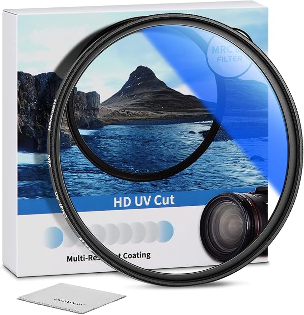 NEEWER 37mm MRC UV Protection Filter 30 Layer Multi Resistant Nano Coatings/HD Optical Glass/Water Repellent/Scratch Resistant/Ultra Slim/Ultraviolet Filter