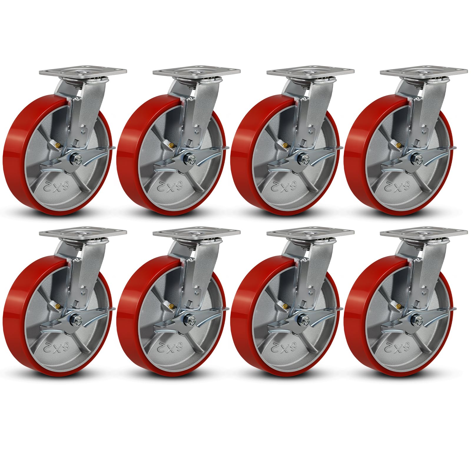 Heavy Duty Industrial Casters - 4000lb Capacity -24 Heavy Duty Industrial Casters - 4000lb Capacity -24