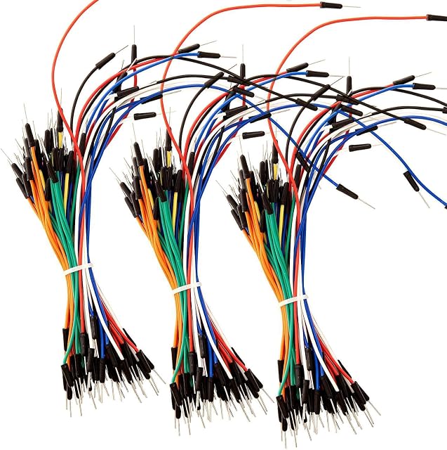 AZDelivery 65 PCS Jumper Wire Male to Male Solderless Multicoloured Flexible Jumper Wire Cables Breadboard compatible with Arduino Including E-Book! (Pack of 3)