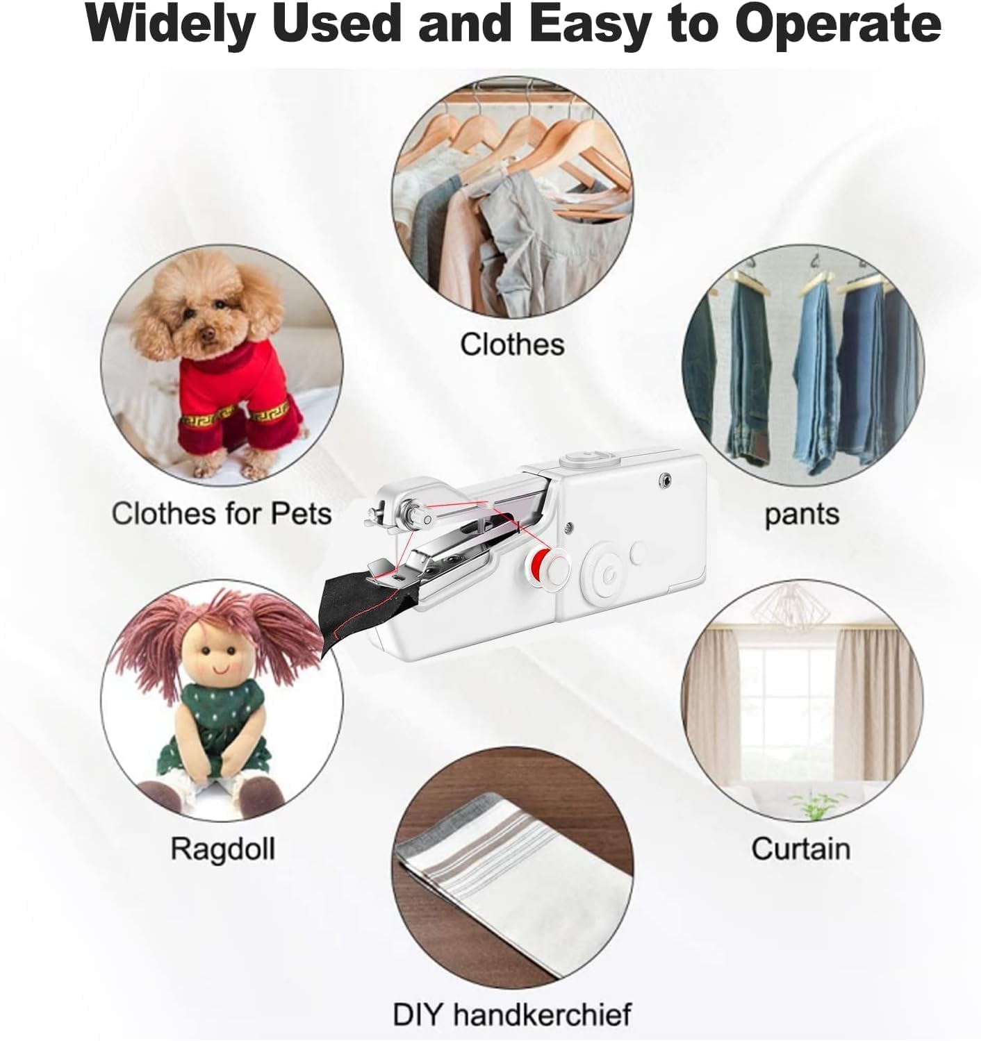 Handheld Sewing Machine, Portable & Cordless Mini Sewing Machine for