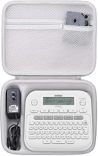 khanka Hard Travel Case for Brother P-Touch Pt-d400 PTD400AD,White