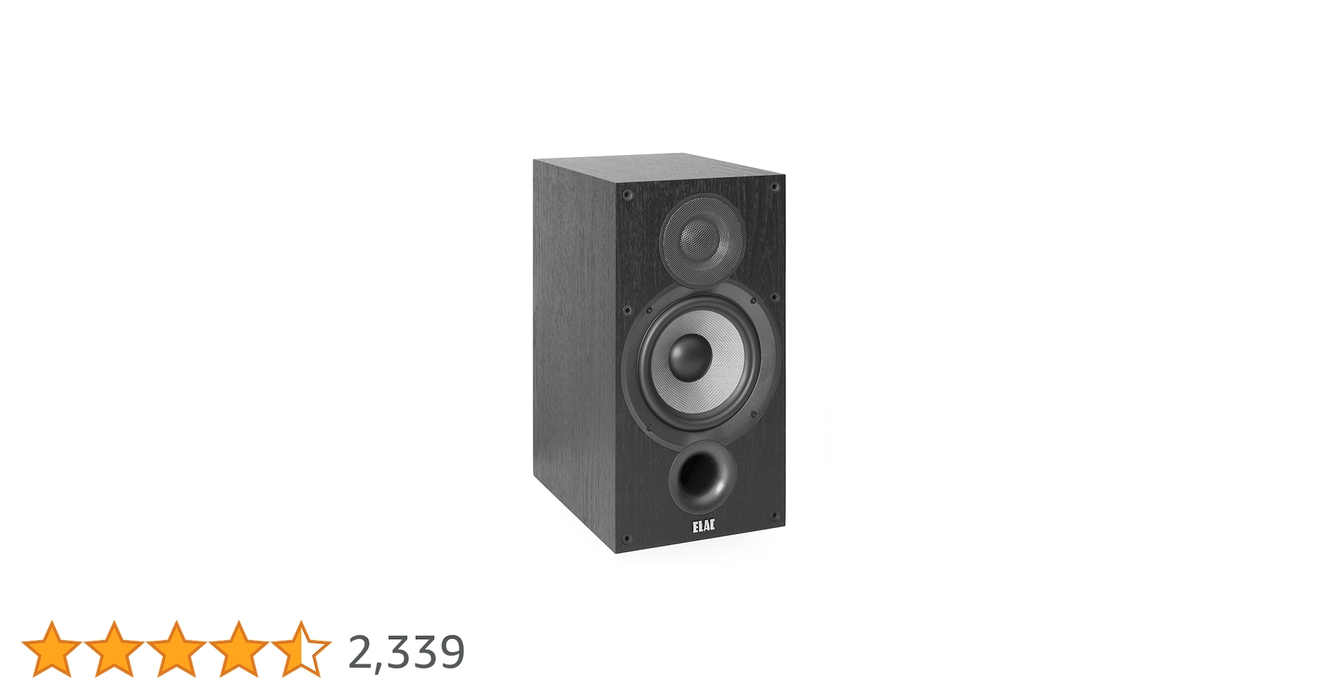 スピーカー・ウーファー ELAC Debut B6 ELAC Debut 2.0 B6.2 Bookshelf Speakers, Black (Pair) - 1