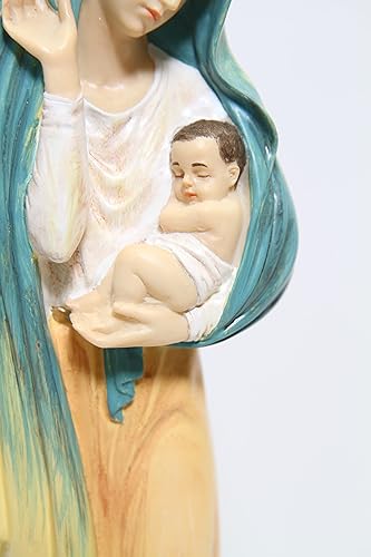 Miniatura 5 de Vittoria Collection Estatua de estatua de regalo de Virgen María y Madre Bendita con el bebé Jesús del niño santo de 12 pulgadas, hecha en Italia