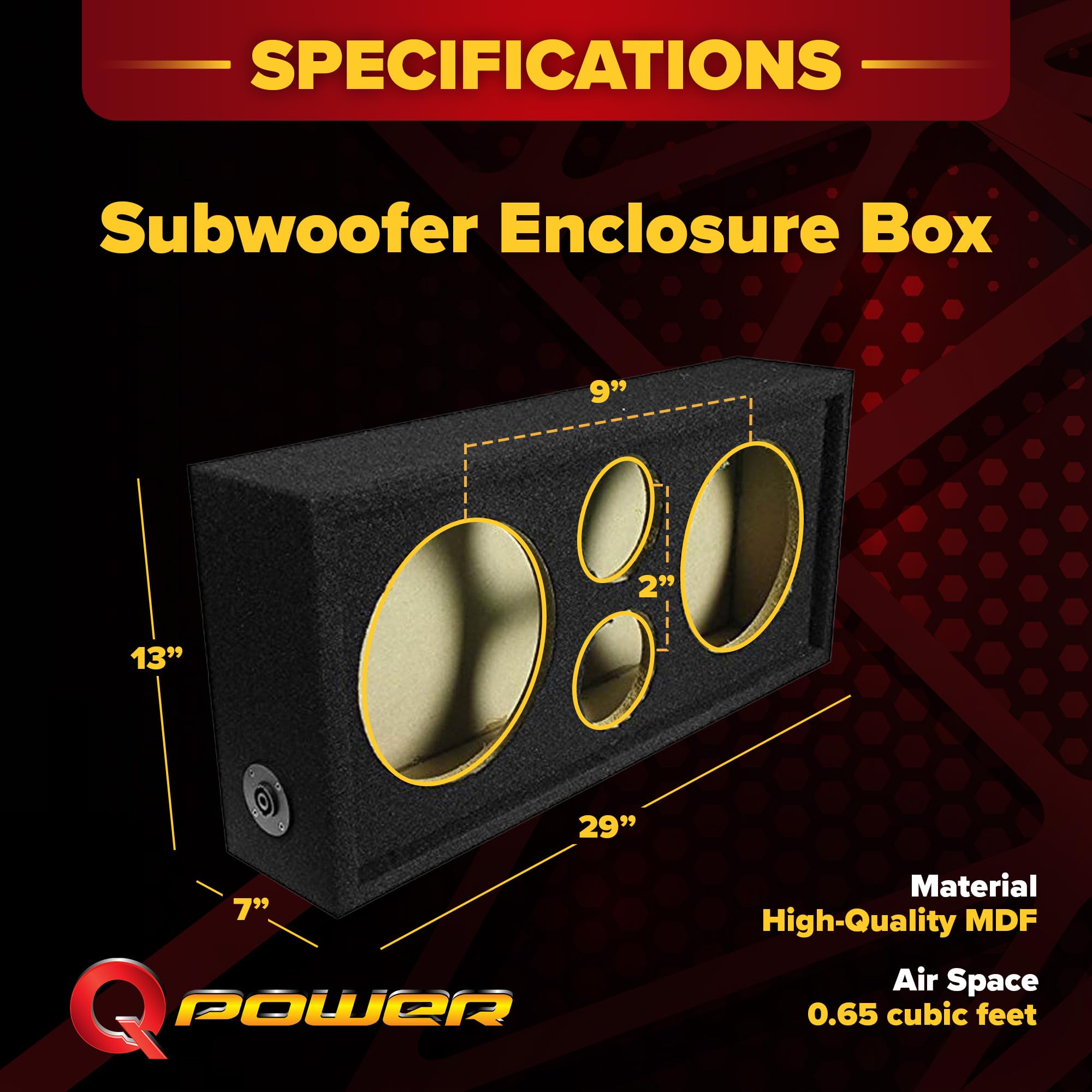 Amazon.co.jp: Q Power CH103S クアッドスピーカーエンクロージャ 10