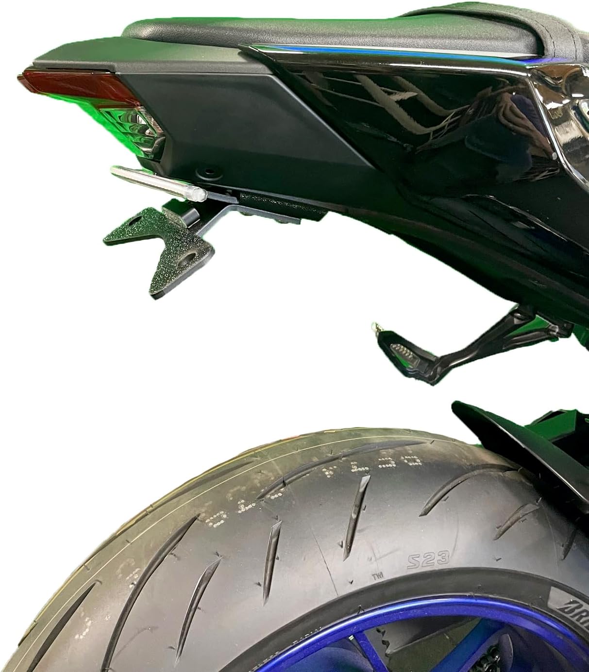 Fender Eliminator STD version made for Yamaha 2025 MT-09SP MT09 SP LED Turn signal lightbar and license plate mount with tag light by Bikelitez