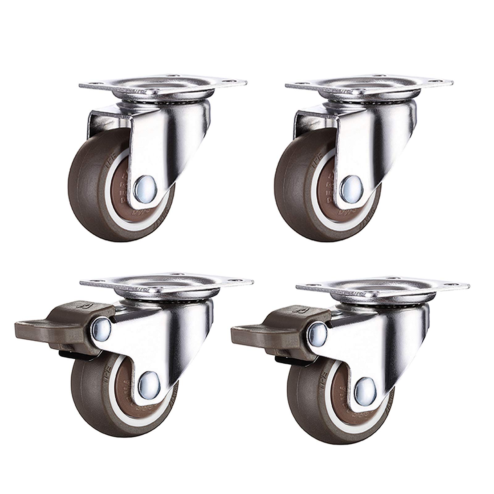 Roulettes pivotantes 25mm silencieuses pour meuble et chariot | Solution pour ranger le salon