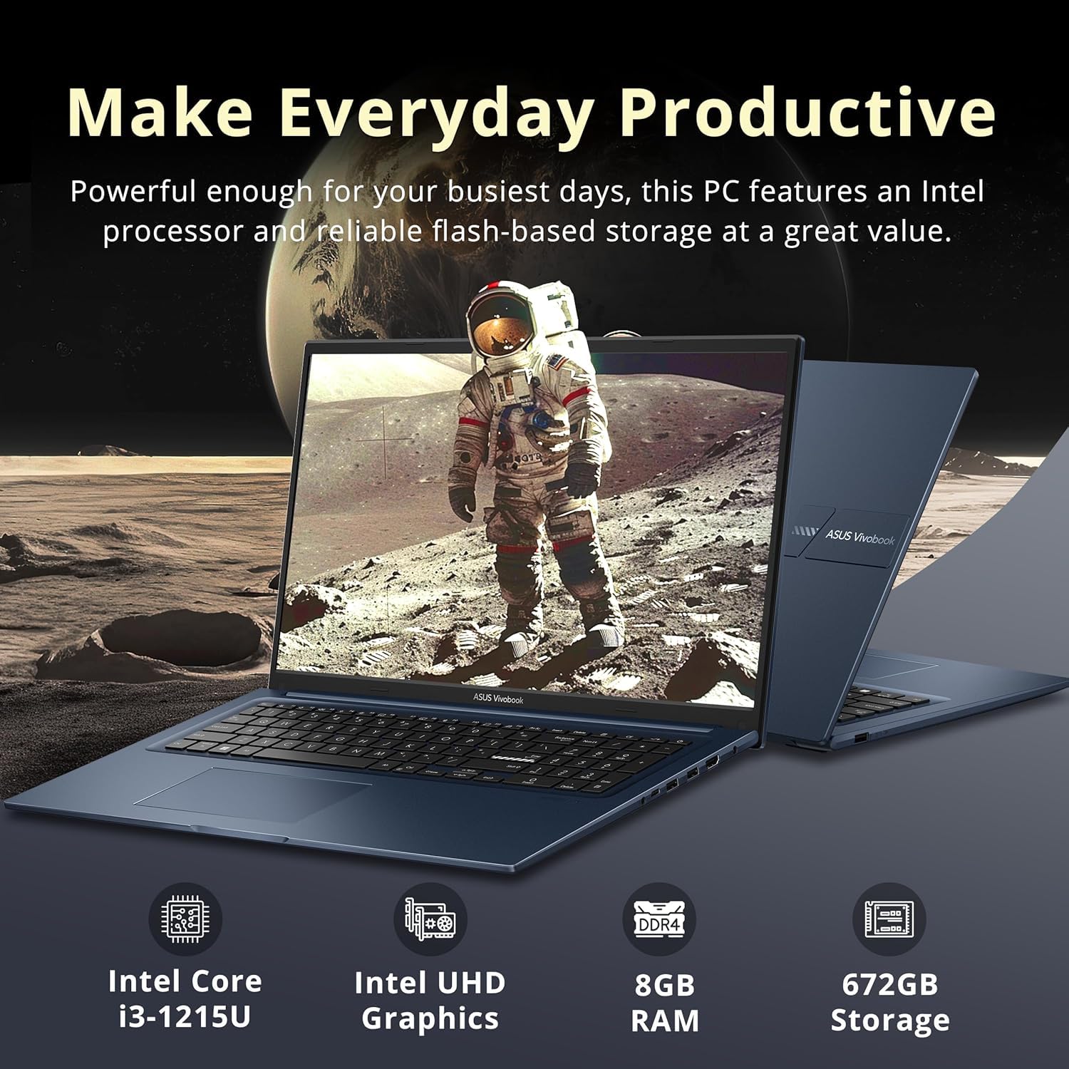 ASUS VivoBook S1702ZA-BX257W 17.3 I3 8 Go Argent 512 Go - S1702ZABX257W