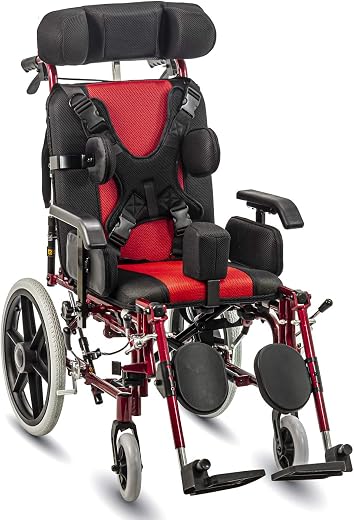 Kosmocare Recliner Junior Reclining Foldable Wheelchair For Cerebral Palsy Children