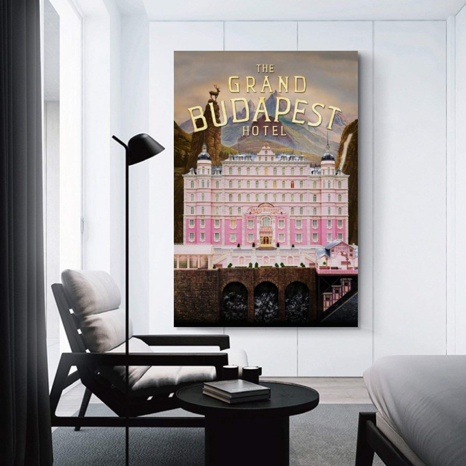 The Grand Budapest Hotel Movie Poster Sur Toile Décorative Pour Chambre à Coucher, Salon - 60 X 90 Cm - Style Cadre