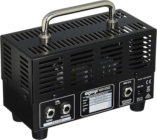 Miniatura 6 de Orange MD20 Micro Dark 20-Watt Mini amplificador de guitarra paquete con cable de instrumento tejido Pig Hog, fuente de alimentación y paño de