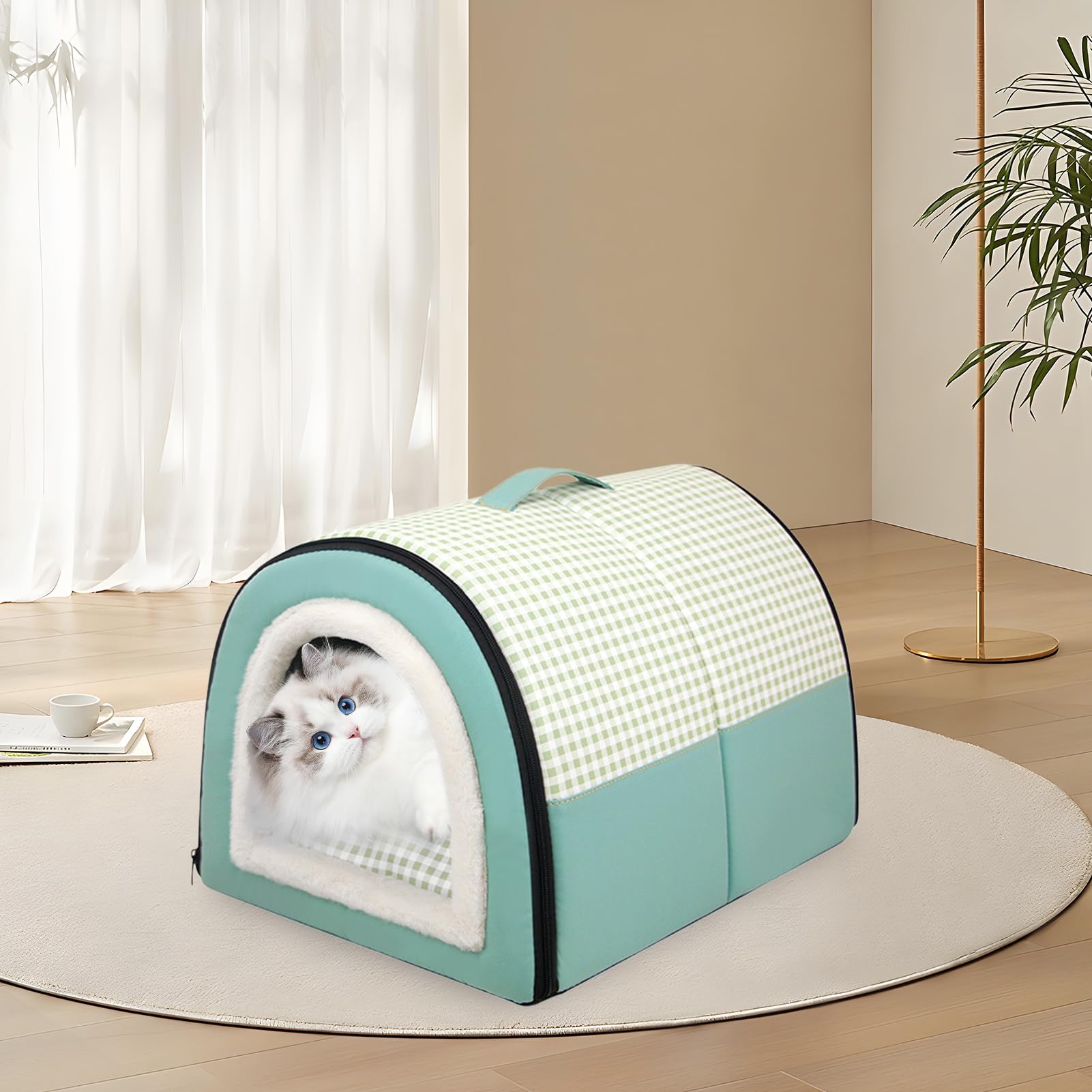 Cuccia Per Cani Pieghevole XXL - Casa Con Tetto Rimovibile, Grigio