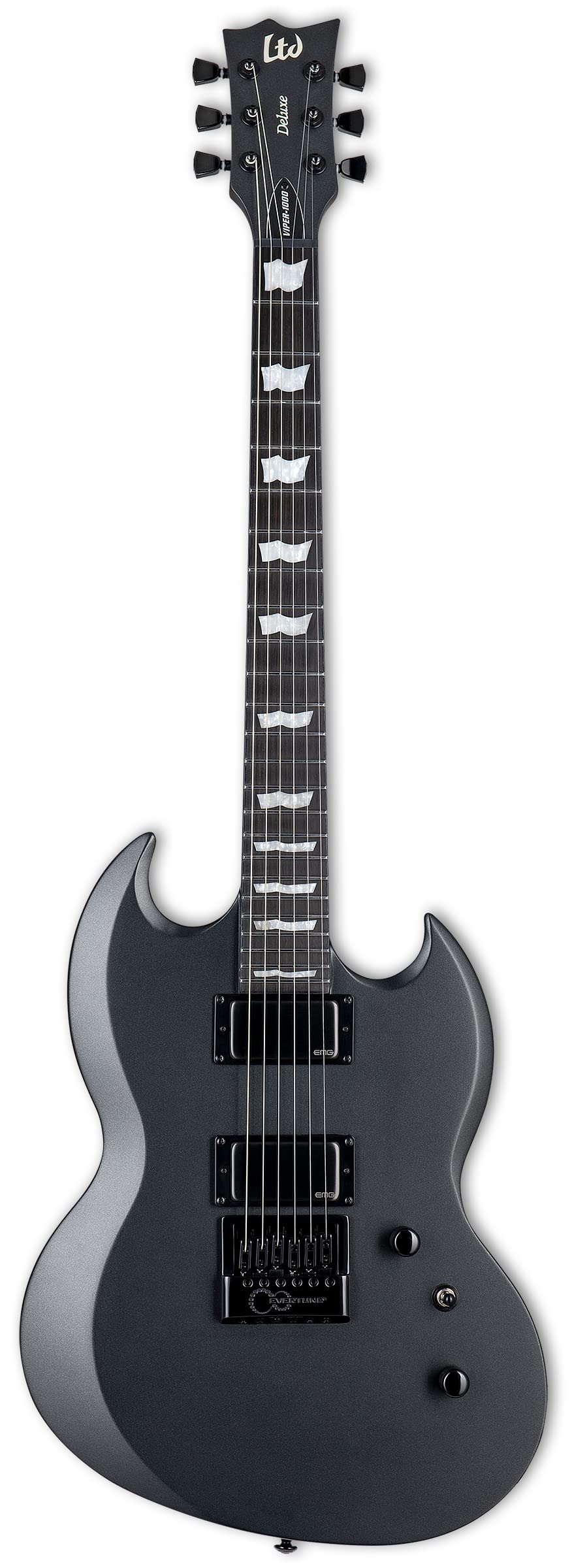 Amazon.com: ESP LTD Viper-1000 EverTune Electric Guitar - Charcoal