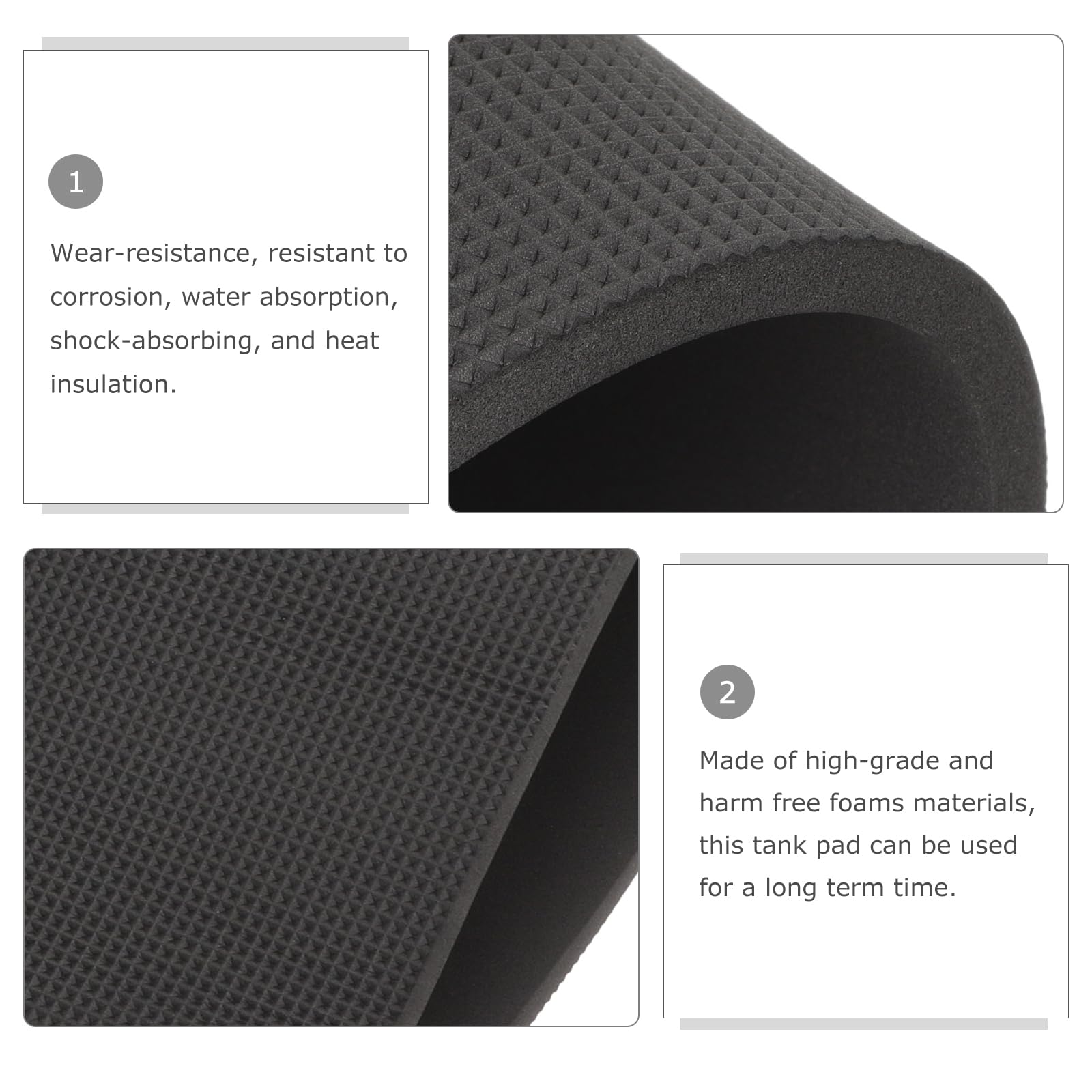 BESPORTBLE Aquarium Mat Underlay: Fish Tank Mat Aquarium Leveling Mat Non-Slip and Shockproof Features Robust Fish Tank Pad with Superior Leveling - Image 3