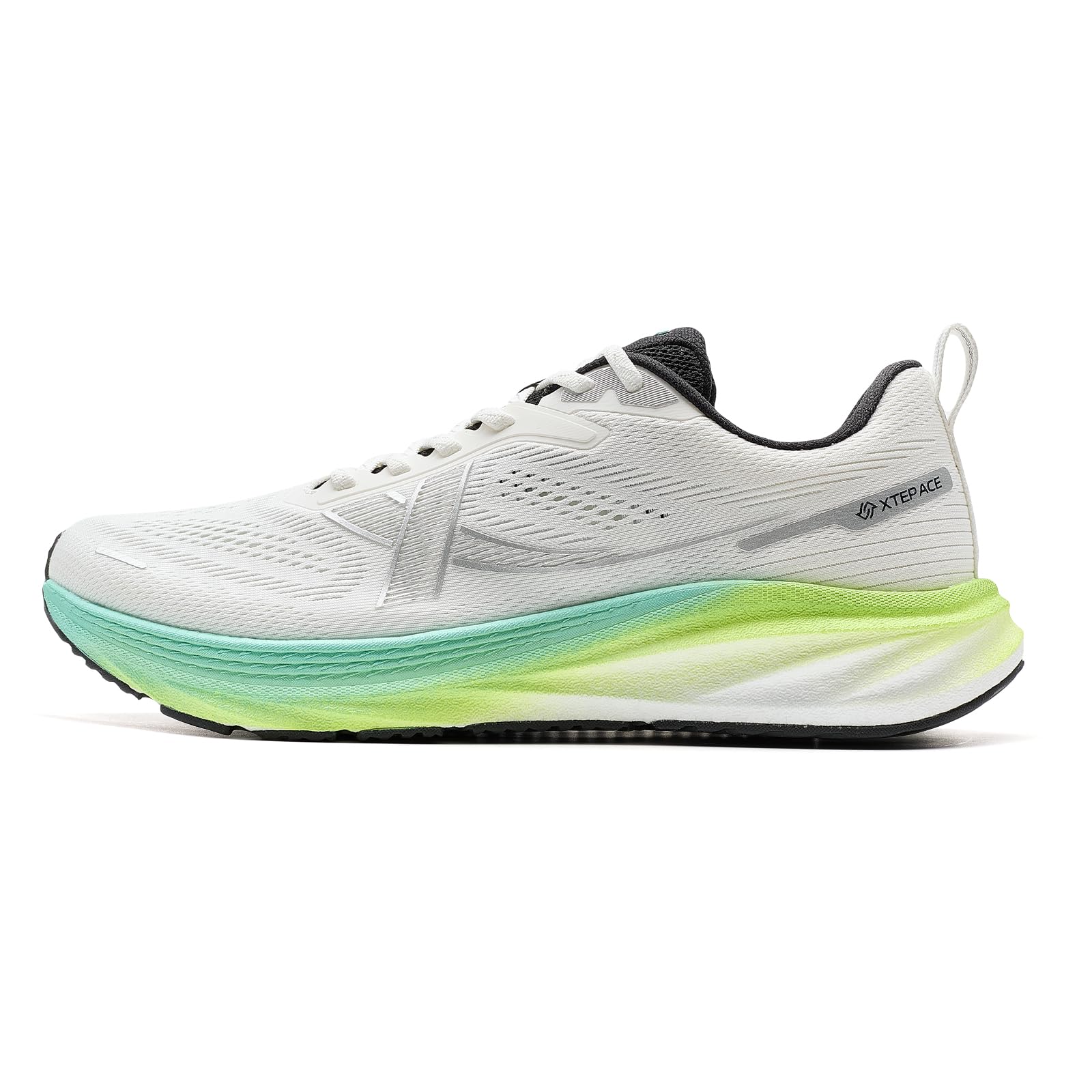 XTEP Zapatillas de correr para hombre extraanchas, zapatillas de correr para hombre, extraanchas, pies anchos, zapatos de correr, amortiguados, transpirables, fitness, gimnasio, zapatillas deportivas