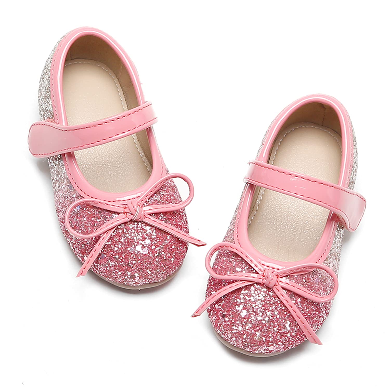 Felix &amp; Flora Toddler Flower Girl Dress Shoes - Girl Ballet Flats Party School Shoes Wedding