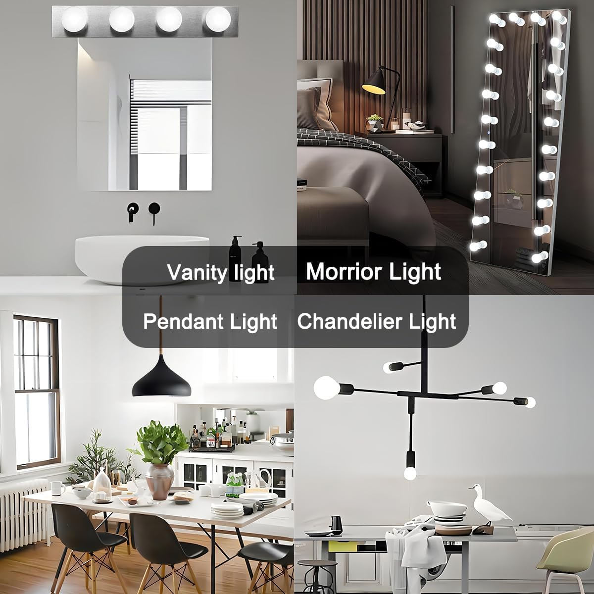 ILC G25 Globe Light Bulbs, App-Controlled Vanity Light Bulbs via Bluetooth Mesh,1600 Million Colors, 600LM, 6W, 60W Equivalent, 4000K Natural White, CRI>95+, E26 Base, Dimming via app only, 6 Pack