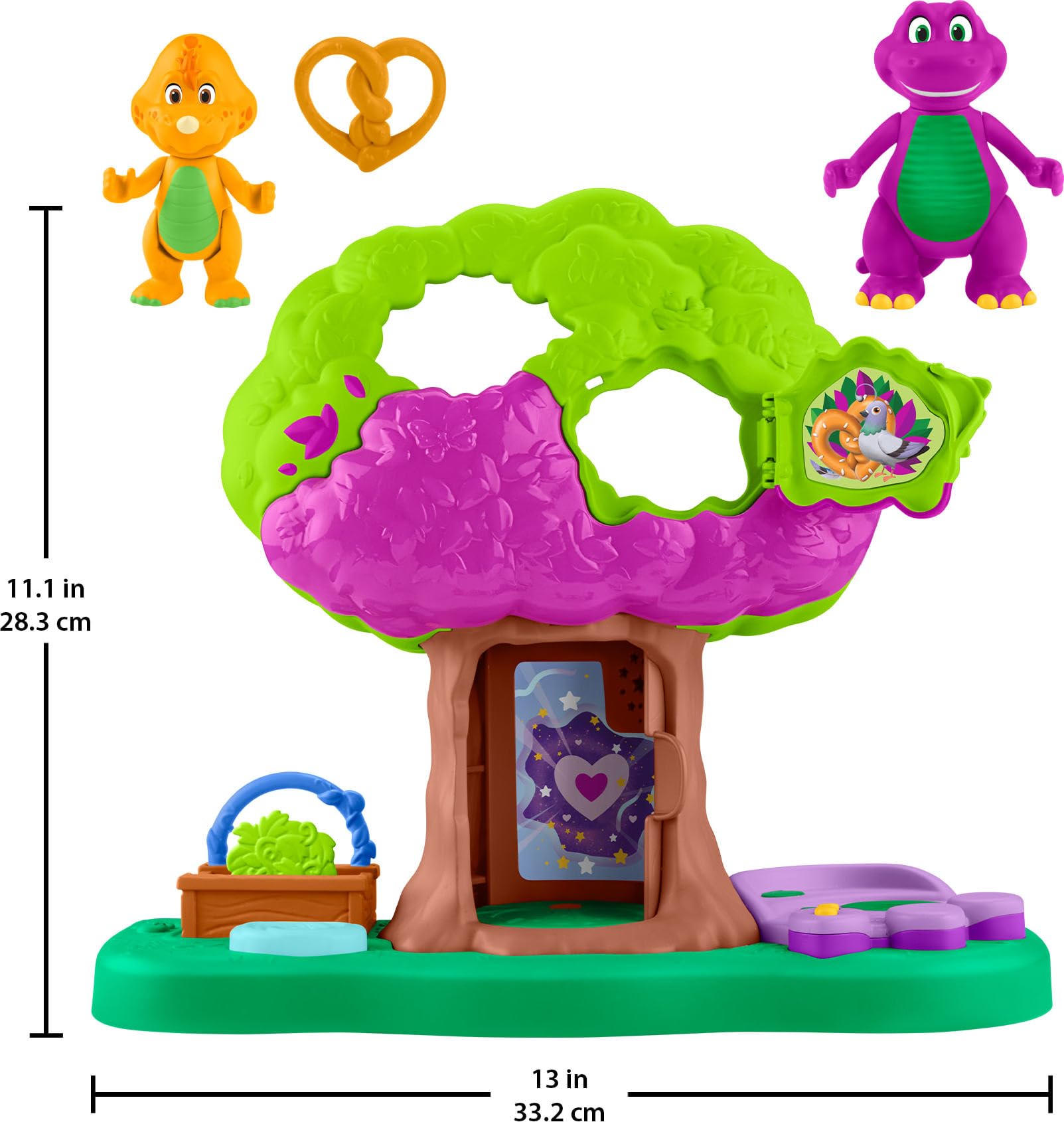 Amazon.com: Barney World Preschool Toy Lights & Sounds Treehouse