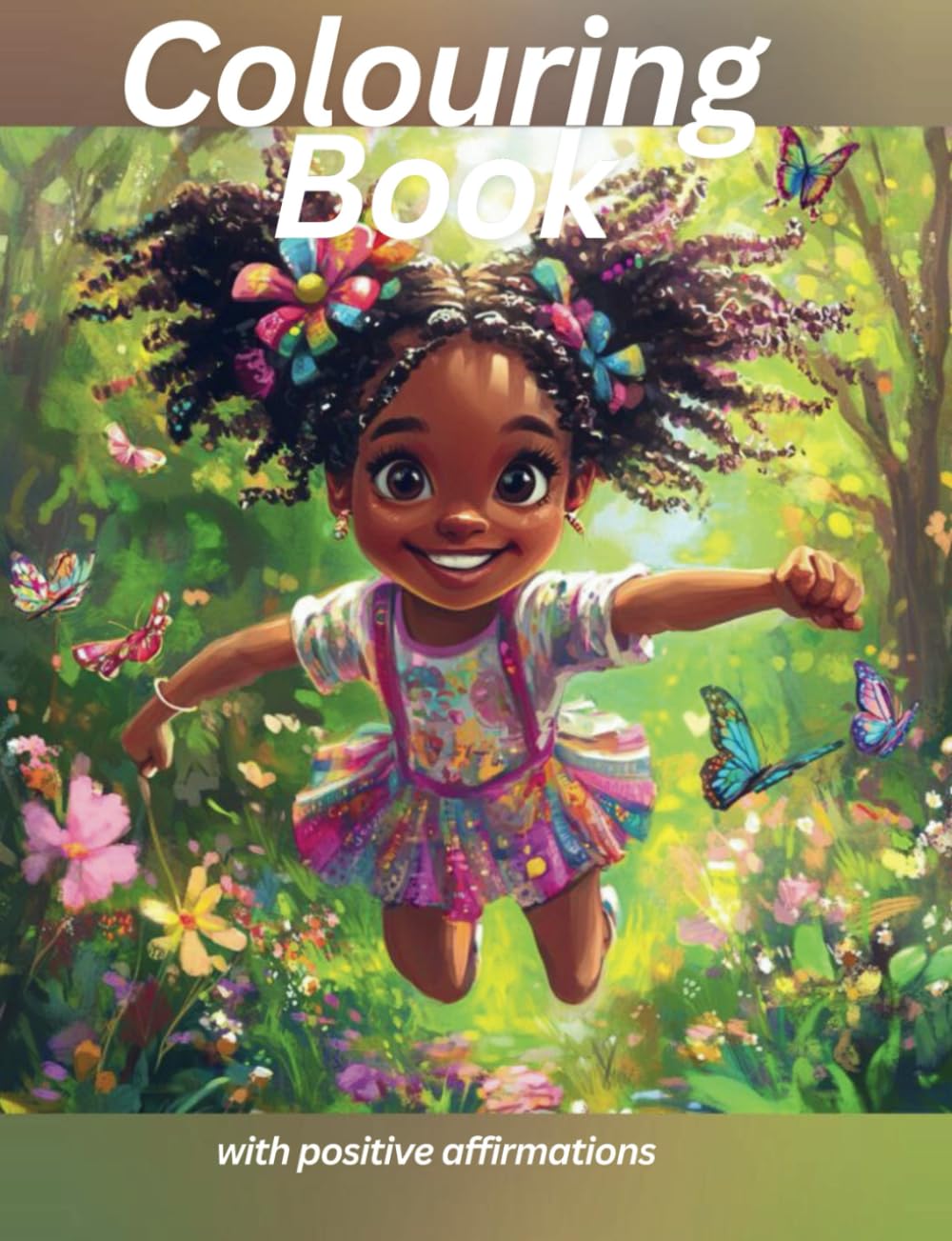 Empowering Colouring Book for Black Girls: An inspiring book with positive affirmations – fostering self-love, confidence, and creativity for girls aged 4 to 12