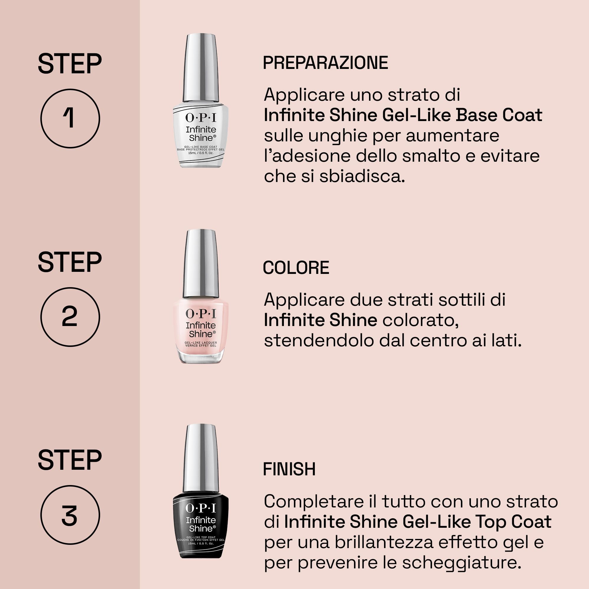 OPI Infinite Shine | Smalto per Unghie a Lunga Durata | Base & Top - 15ml
