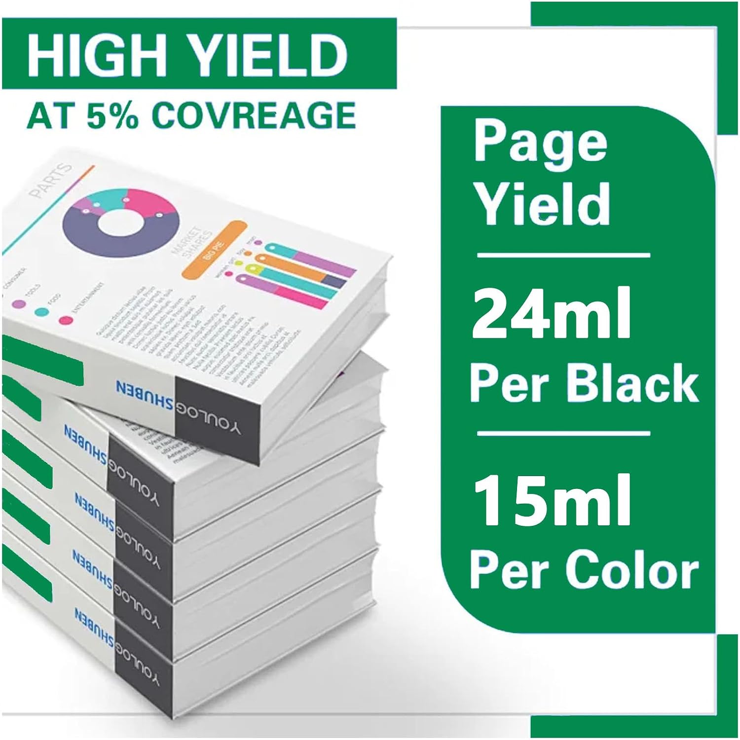Compatible 178XL Ink Cartridge for HP 178XL 178 XL, Replacement for Photosmart C6380 C6300 C5300 Pro B8553 B209a Fax C309a C310c Deskjet 3070A 3520 Officejet 4620 Printer,178XL-8 Pcs