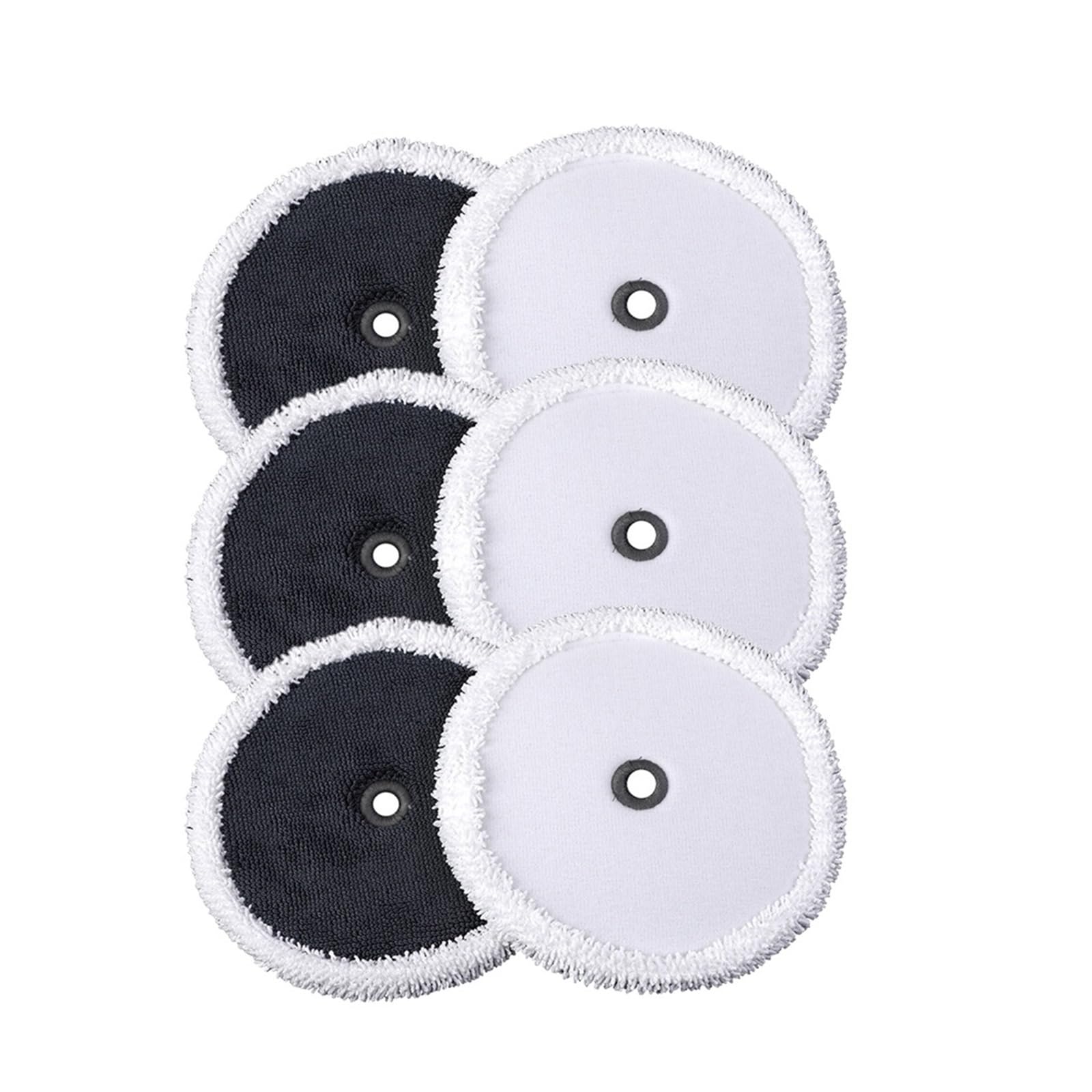 NUCBCULWP 6pcs Vacuum Cleaner Mop Pads,Compatible For EVERYBOT，Edge RS700 RS500 Sweeping Robot Mop Cloths Replacement Accessory