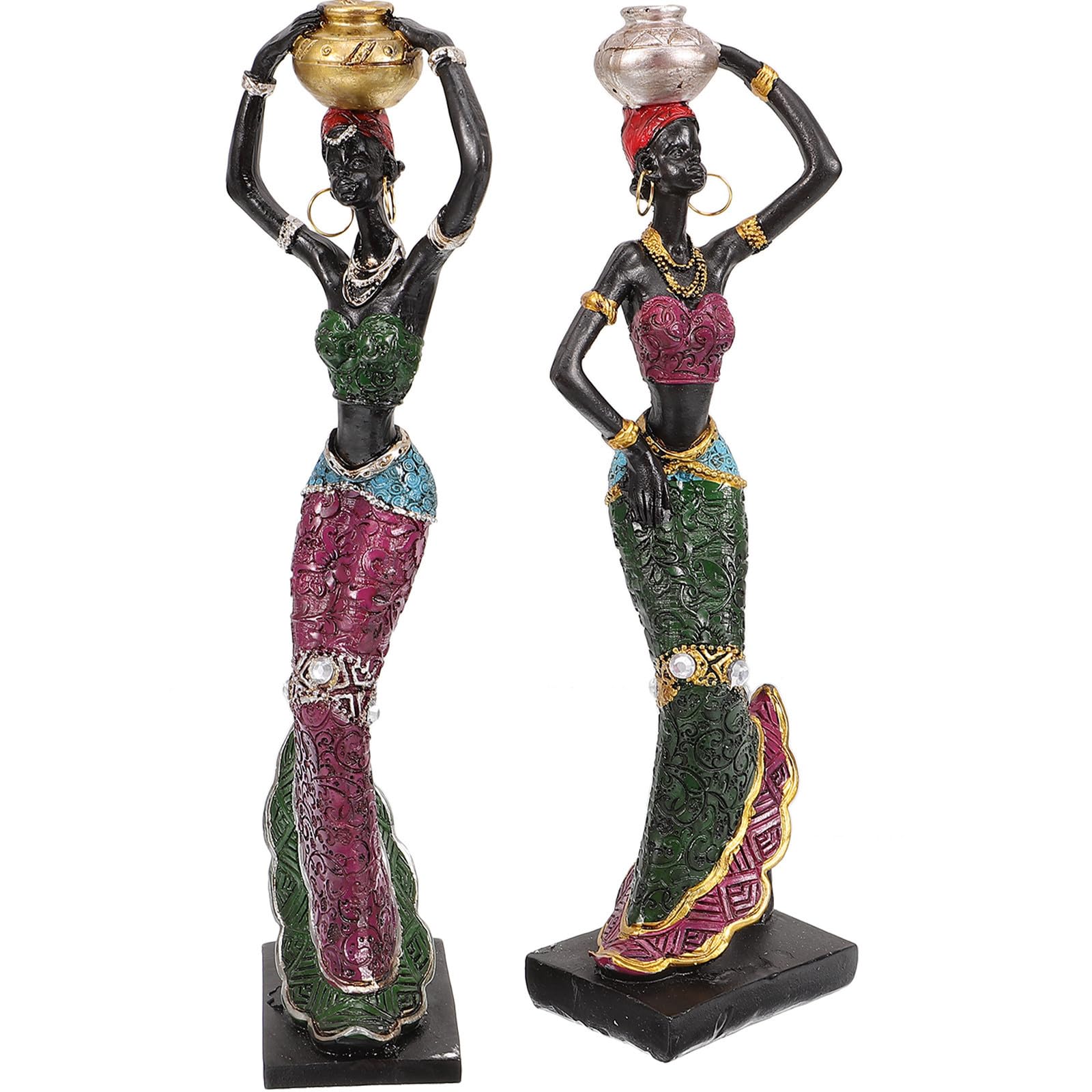 Statuettes africaines féminines d'Anneome : le cadeau artistique idéal en résine