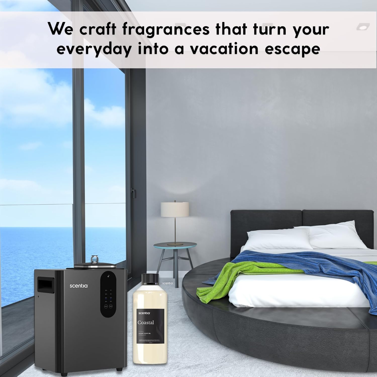 Scentia Diffuser Oil Inspired by R.itz Carl.ton Hotel Scent - 500 ml 16.9 fl oz - Essential Oil Blend, Spa Scent, Jasmine & Bergamot Notes for Aromatherapy Diffusers and Humidifiers - Coastal - Image 8