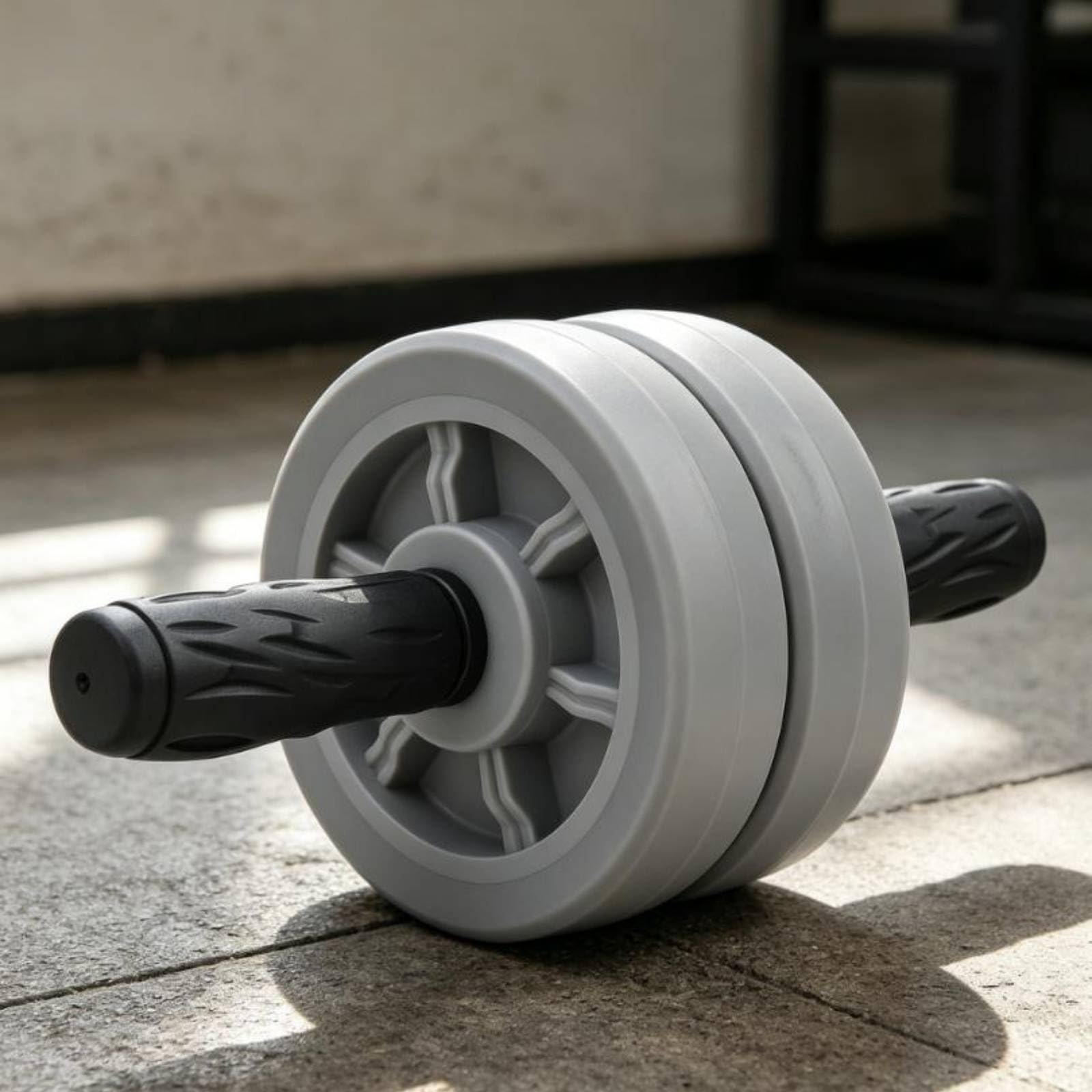 kowaku Rodillo Abdominal Doble Goma Rueda Abdominal Doble 15 Cm Accesorio Fitness
