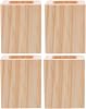 4pcs Solid Wood Furniture Risers - Bed, Table, Desk, And Chair Leg Height Extenders with Floor Protectors for Home Use