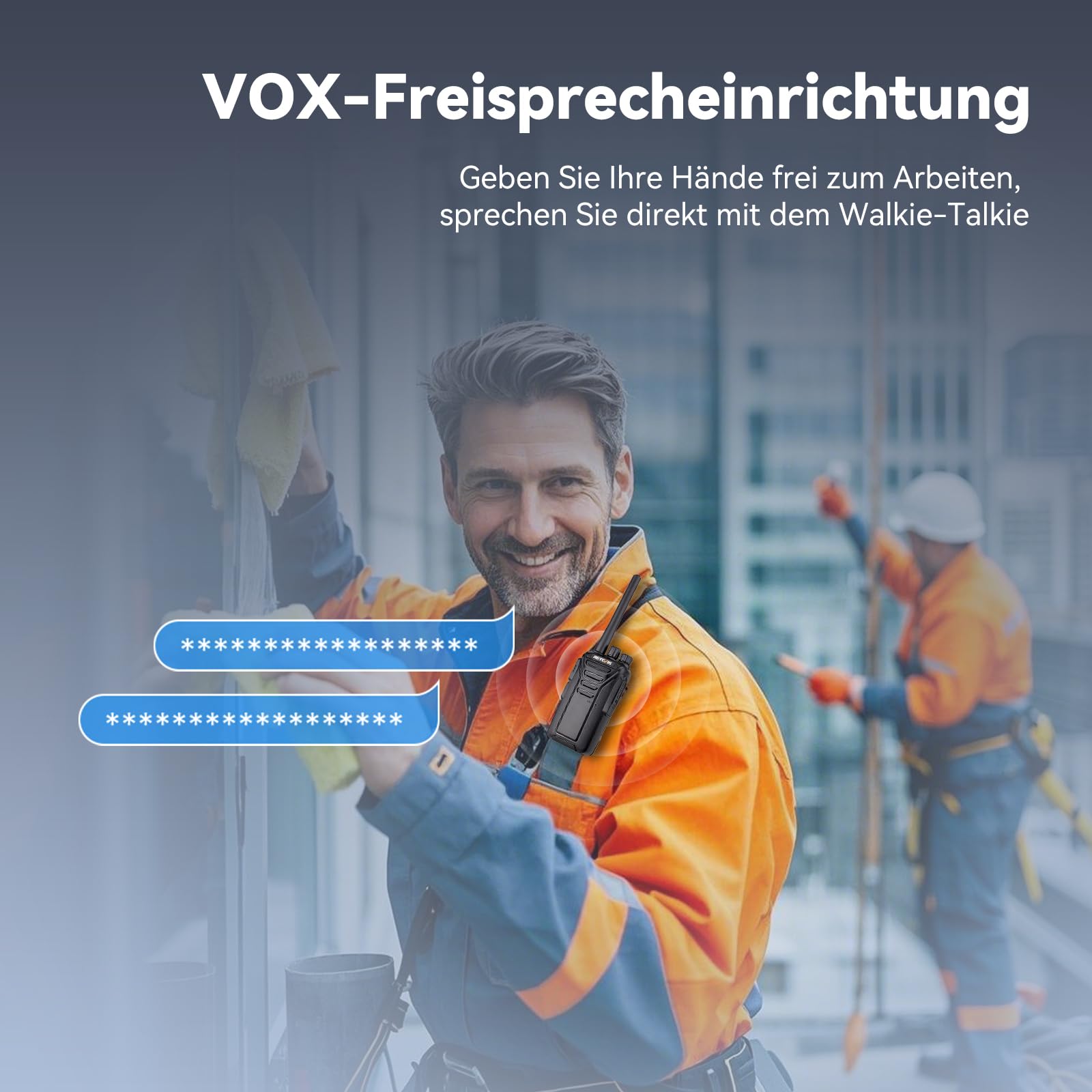 Retevis RT27 Funkgerät Professionell, Funkgeräte 6er Set für Baustelle | Walkie Talkie PMR446, Funkgeräte mit 6 Fach Ladegerät,16 Kanäle VOX, Funkgerät für Sicherheitsdienst, Logistics (Schwarz)