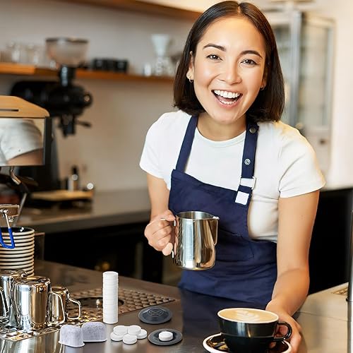 Miniatura 7 de Kit de limpieza de 24 piezas, incluye 20 tabletas de limpieza para máquina de café, disco de retrodescarga ciega e insertos de filtro de agua para