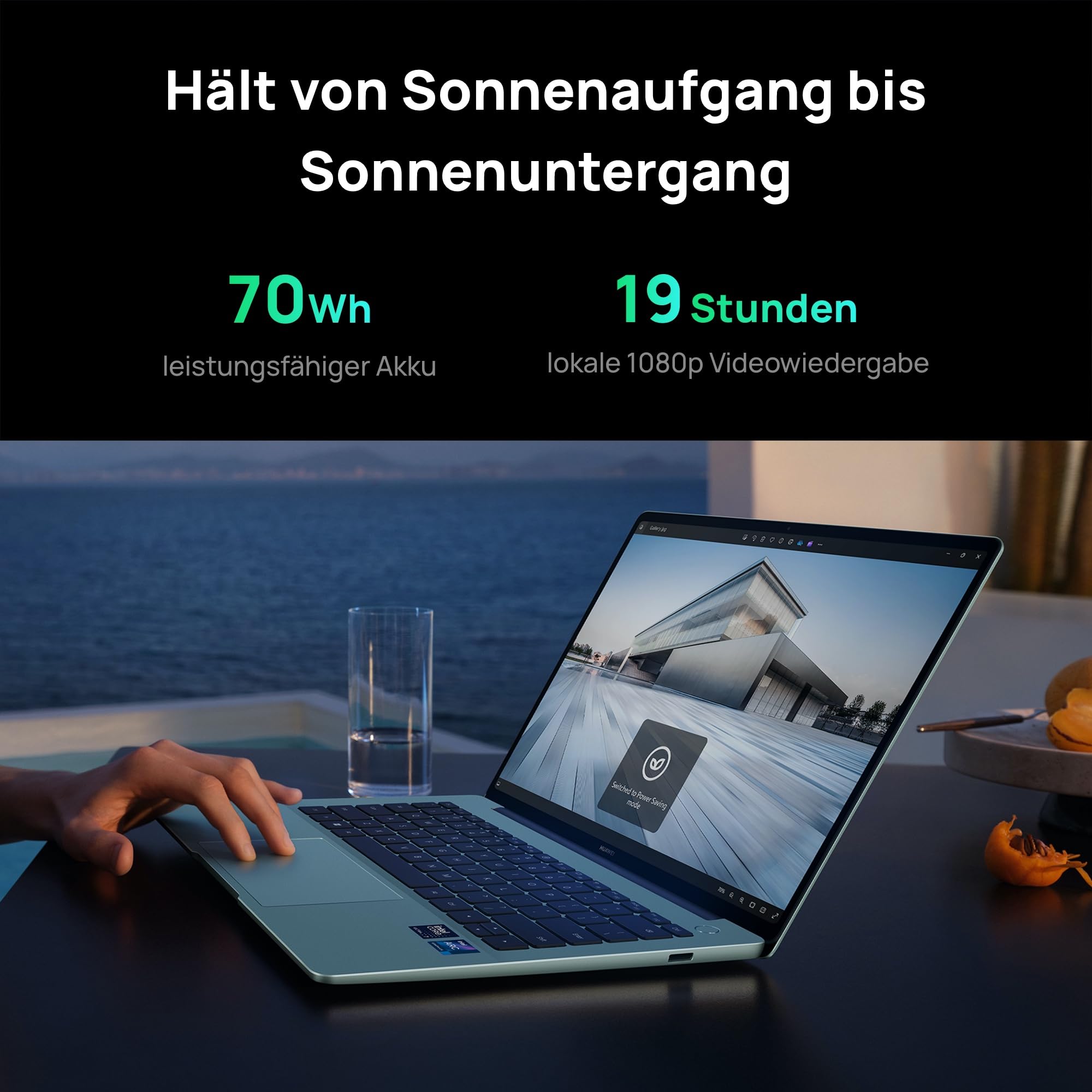 HUAWEI MateBook 14 Laptop, 14.2" 2,8 K OLED Handschrift-Bildschirm mit Touchsteuerung, Ultraschlankes Design, Intel Core Ultra 7 Processors, 16GB+1TB, 19-Hour Continuous Video Playback, Grün
