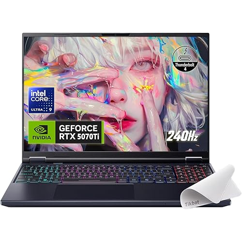 acer Predator Helios Neo 16S AI Gaming Laptop 16" 2560x1600 OLED 240Hz (100% DCI-P3) Intel 24-core Ultra 9 275HX 32GB RAM 1TB SSD GeForce RTX 5070 Ti DLSS4 (Up to 992 AI Tops) Win11 ICP Hub w/Copilot