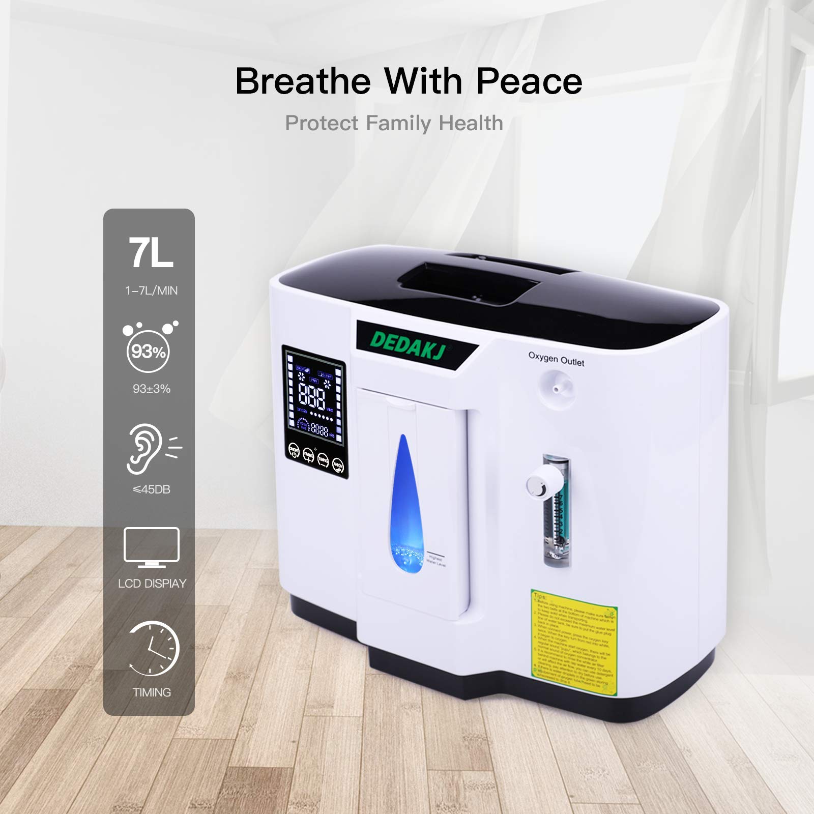 Buy ALLNIS Portable Oxygen Concentrator Generator Oxygen Machine Home