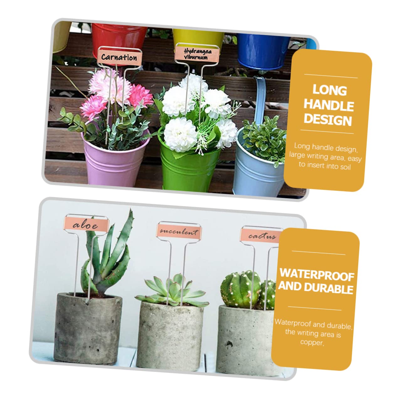 ibasenice 2 Ensembles Étiquettes De Plantes Lot De Marqueurs De Jardin Réutilisables Pour Potager Et Fleurs Stables Et Faciles À Utiliser 20 Pièces * 2