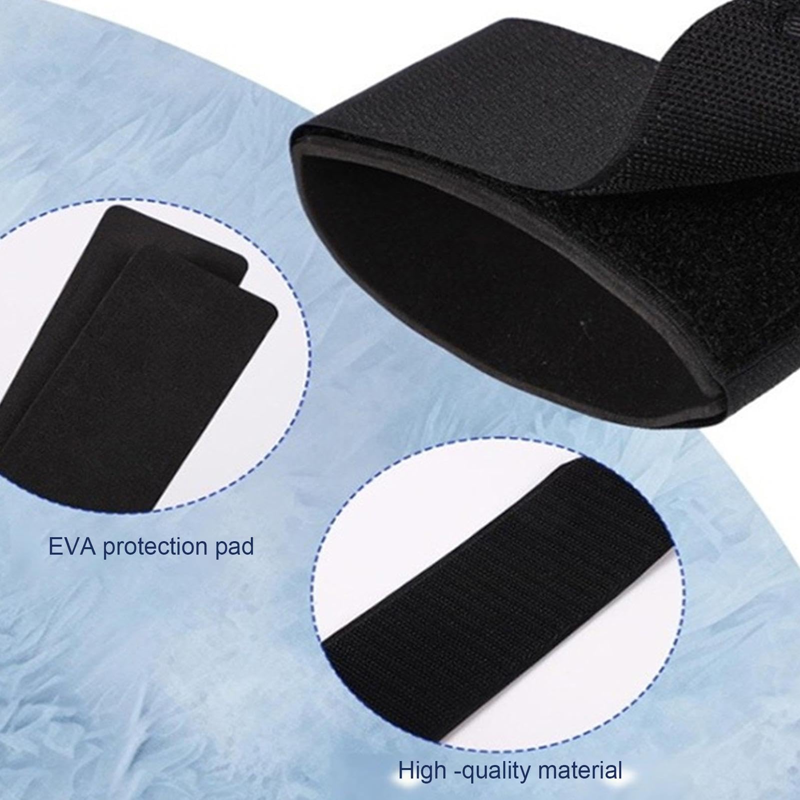 6 Fasce Regolabili In Velcro Per Sci – 48,4x5,4 Cm, Con Imbottitura In EVA, Per Sci E Bastoncini, Sport Invernali
