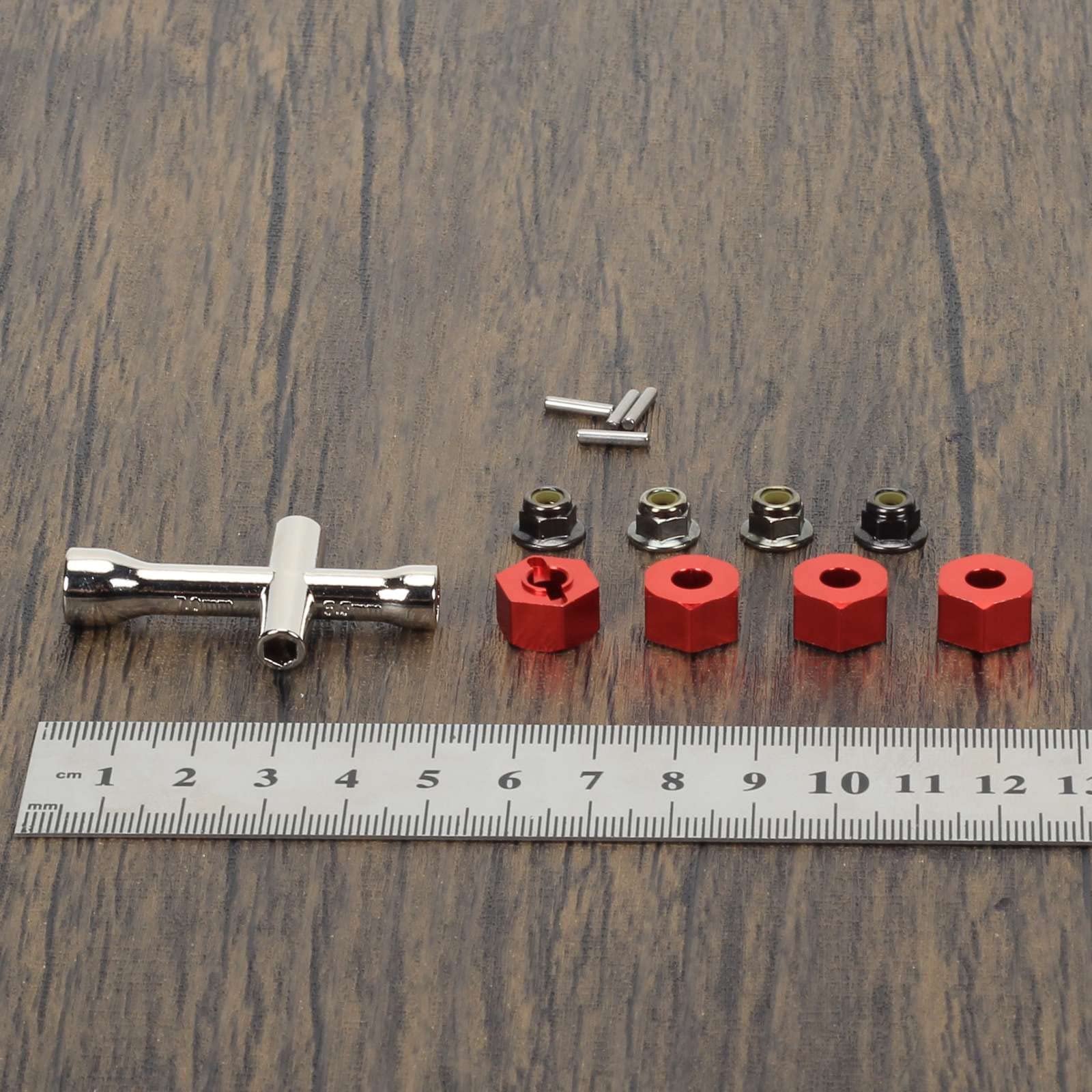 RCAWD Aluminum 12mm Hex Hubs Wheel Adapters & M4 Flanged