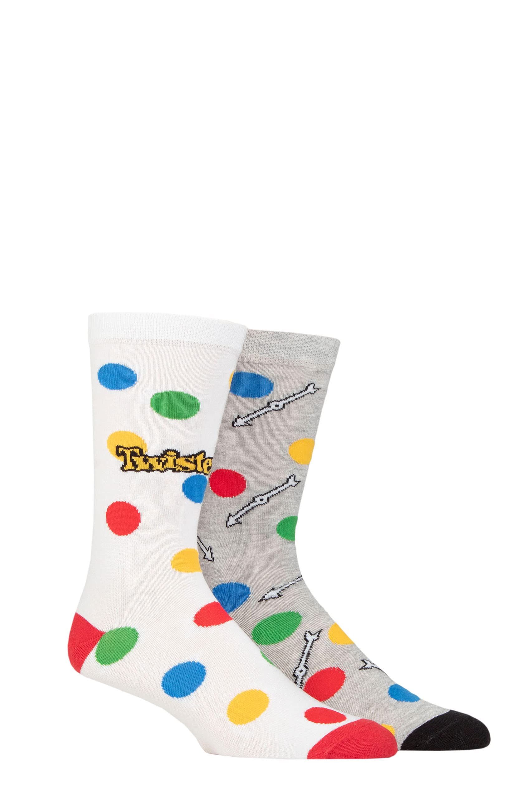 Sockshop Unisex Assorted Twister Mens And Ladies Cotton Socks Pack Of 2 6-11