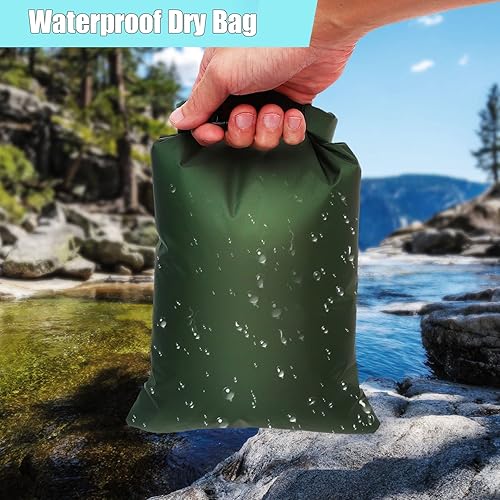 Miniatura 4 de Paquete de 6 bolsas secas impermeables, saco seco definitivo, sacos secos ligeros para exteriores, bolsa seca multicolor para kayak, senderismo,