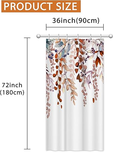 Miniatura 7 de Bonsai Tree Cortina de ducha de otoño de 36 x 72 pulgadas, decoración de baño de hojas de arce otoñal, cortinas de ducha de otoño para baño, juego