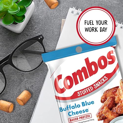 Miniatura 3 de COMBOS Buffalo Blue Cheese Pretzel - Bocadillos horneados 63 onzas paquete de 6