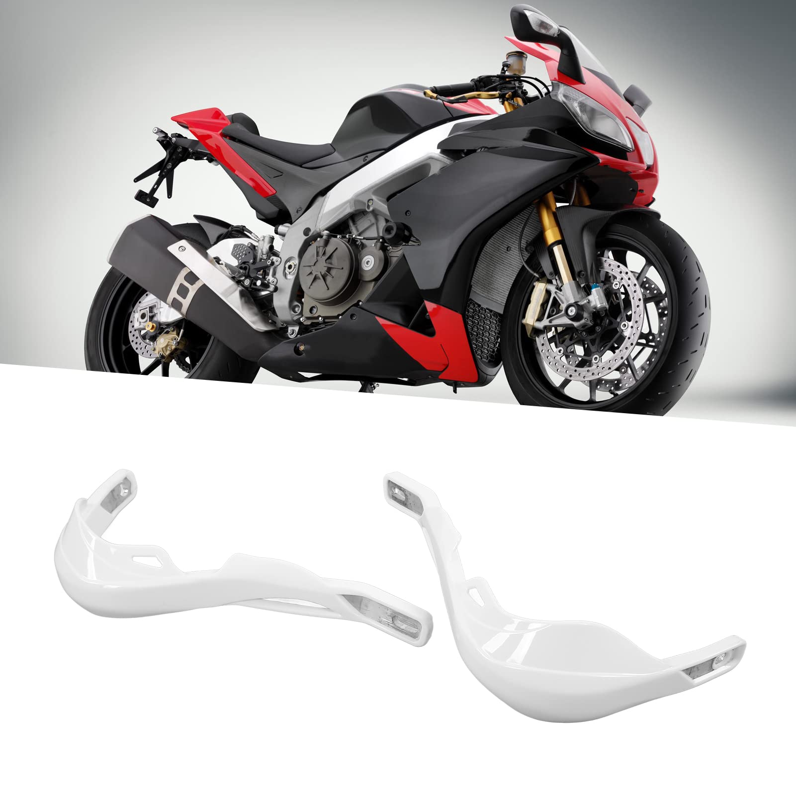 Para ochraniaczy na kierownicę motocyklową, 7/8 cala, 22 mm, uniwersalne ochraniacze na dłonie do uprawiania sportu, Dirt Bike, ATV, MX, motocrossu, klasy premium, aluminium, ABS, czarny, niebieski